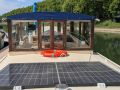 Panneaux solaires sur le pont arrière